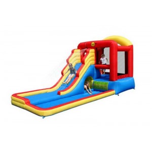 Надувной игровой центр батут веселый клоун Happy Hop Giant Airflow Bouncy Castle and Pool 9049N