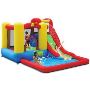 Детский водный батут с бассейном Happy Hop Jump & Splash Adventure Zone 9271