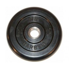 Диск обрезиненный barbell 26 мм 2,5 кг