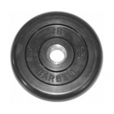 Диск обрезиненный barbell 51 мм 2.5 кг