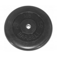 Диск обрезиненный barbell 51 мм 15 кг