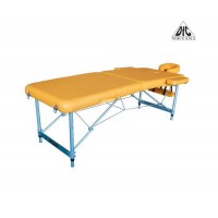Массажный стол DFC NIRVANA, Elegant LUXE, 186х70х4 см, алюм. ножки, цвет горчичный (Mustard)
