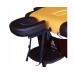 Массажный стол DFC NIRVANA, Relax, дерев. коричн.ножки, цвет горчичный с коричневым