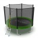 Распродажа - EVO JUMP External 8ft (Green) Батут с внешней сеткой и лестницей, диаметр 8ft (зеленый)