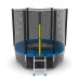Распродажа - EVO JUMP External 6ft (Blue) + Lower net. Батут с внешней сеткой и лестницей, диаметр 6ft (синий) + нижняя сеть