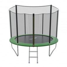 Распродажа - EVO JUMP External 8ft (Green) Батут СКЛАДНОЙ с внешней сеткой и лестницей, диаметр 8ft (зеленый)