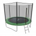 Распродажа - EVO JUMP External 8ft (Green) Батут СКЛАДНОЙ с внешней сеткой и лестницей, диаметр 8ft (зеленый)