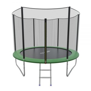 Распродажа - EVO JUMP External 10ft (Green) Батут СКЛАДНОЙ с внешней сеткой и лестницей, диаметр 10ft (зеленый)