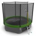 Распродажа - EVO JUMP External 10ft (Green) + Lower net. Батут с внешней сеткой и лестницей, диаметр 10ft (зеленый) + нижняя сеть