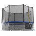 Распродажа - EVO JUMP External 12ft (Blue) + Lower net. Батут с внешней сеткой и лестницей, диаметр 12ft (синий) + нижняя сеть