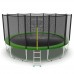 Распродажа - EVO JUMP External 16ft (Green) Батут с внешней сеткой и лестницей, диаметр 16ft (зеленый)