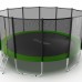 Распродажа - EVO JUMP External 16ft (Green) Батут с внешней сеткой и лестницей, диаметр 16ft (зеленый)