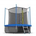 Распродажа - EVO JUMP Internal 6ft (Sky). Батут с внутренней сеткой и лестницей, диаметр 6ft (синий) + нижняя сеть