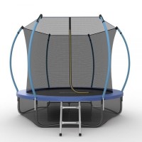 Распродажа - EVO JUMP Internal 8ft (Blue) + Lower net. Батут с внутренней сеткой и лестницей, диаметр 8ft (синий) + нижняя сеть