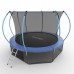 Распродажа - EVO JUMP Internal 12ft (Blue) + Lower net. Батут с внутренней сеткой и лестницей, диаметр 12ft (синий) + нижняя сеть