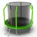 Распродажа - EVO JUMP Cosmo 8ft (Green) Батут с внутренней сеткой и лестницей, диаметр 8ft (зеленый)