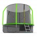 Распродажа - EVO JUMP Cosmo 10ft (Green) + Lower net. Батут с внутренней сеткой и лестницей, диаметр 10ft (зеленый) + нижняя сеть