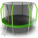 Распродажа - EVO JUMP Cosmo 12ft (Green) Батут с внутренней сеткой и лестницей, диаметр 12ft (зеленый)
