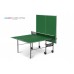 Теннисный стол Start Line Olympic Optima green - компактный стол для небольших помещений со встроенной сеткой 