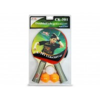 Набор DOUBLE FISH: 2 ракетки, 3 мяча СК-301