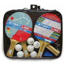 Набор Start Line: 4 Ракетки Level 100, 6 Мячей Club Select, Сетка с креплением, упаковано в сумку на молнии с ручкой 61-452